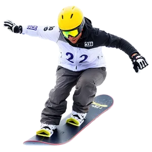 Snowboarder Racing Png Lhy PNG Image