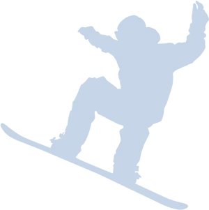 Snowboarder Silhouette Action PNG Image