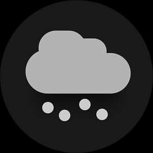 Snowfall Weather Icon PNG image with transparent background