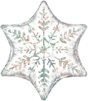 Snowflake Balloon Decoration PNG Image