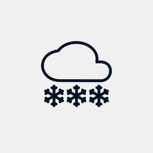 Snowflake Cloud Icon PNG image with transparent background