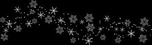 Snowflake Clipart Border Tumundografico White - Transparent Background Snow Border, HD Png Download PNG