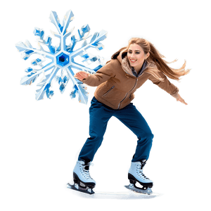Snowflake Skating Spectacle PNG 06122024 PNG with transparent background