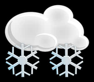 Snowflake Weather Icon PNG image with transparent background