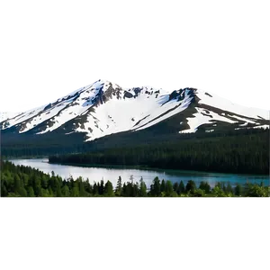 Snowy Cascade Mountains Png Rhq52 PNG Image