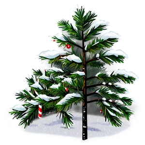 Snowy Cedar Tree Png Iqg20 PNG Image