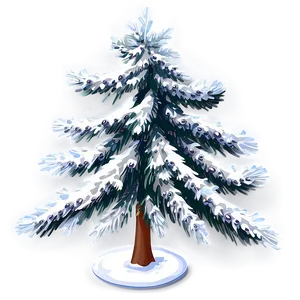 Snowy Christmas Tree Png 06272024 PNG Image