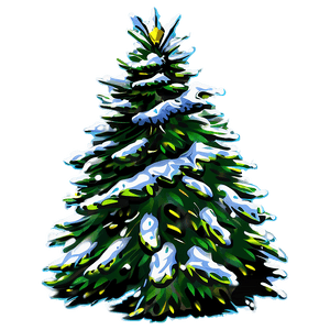Snowy Christmas Tree PNG jbw PNG with transparent background