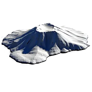 Snowy Crater Mountain Top Png Bmg PNG Image