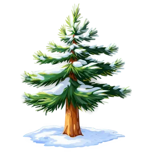 Snowy Fir Tree Png 12 PNG Image