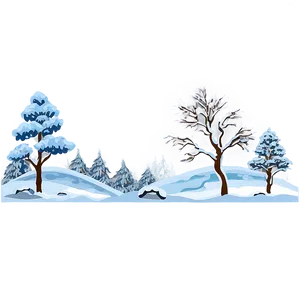 Snowy Landscape Element Png Aqf75 PNG Image