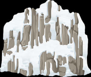 Snowy_ Mountain_ Clipart_ Illustration PNG image with transparent background