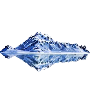 Snowy Mountain Reflection Png Jfx PNG Image