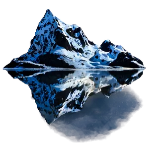 Snowy Mountain Reflection Png Tqj52 PNG Image