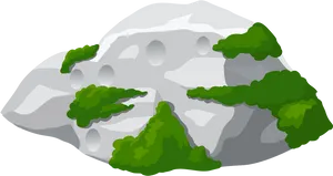 Snowy Mountain Rock Vector Illustration PNG Image