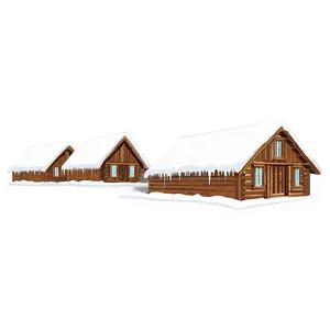 Snowy Mountain With Cabin Png 39 PNG Image