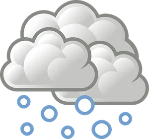 Snowy Weather Icon PNG Image