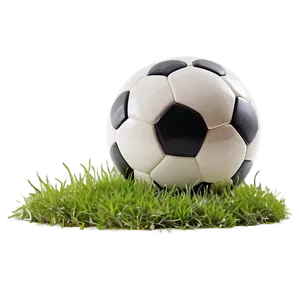 Soccer Ball On Grass Png Yst48 PNG Image