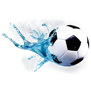 Soccer Ball Splash Water Png Ikv31 PNG Image