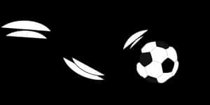 Soccer Balland Adidas Logo Silhouette PNG with transparent background