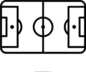 Football Field Coloring Page - Soccer Field Lines Png, Transparent Png PNG image with transparent background