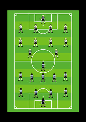 Soccer Formation442 Illustration PNG image with transparent background