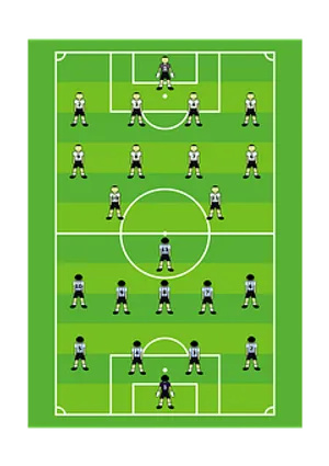 Soccer Formation442 Illustration PNG Image