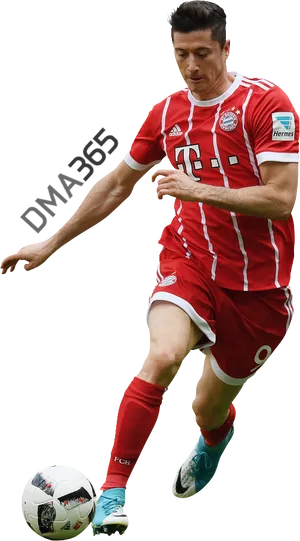 Soccer_ Player_in_ Action PNG Image