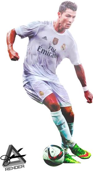 Soccer_ Player_in_ Action PNG Image