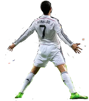 Soccer_ Player_ Number_7_ Action_ Pose PNG Image