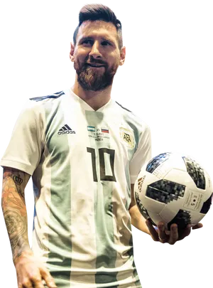 Soccer Player With Ball Number10 PNG Image