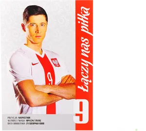 Soccer Playerin Whiteand Red Kit PNG Image