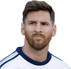 Soccer_ Star_ Closeup_ Portrait PNG image with transparent background