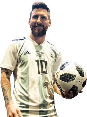 Soccer_ Star_ Holding_ Ball PNG image with transparent background