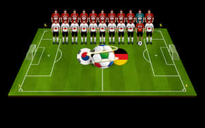 Soccer Team Formation Illustration PNG image with transparent background