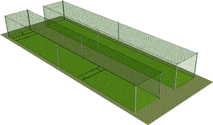 Soccer Training Facility Design PNG image with transparent background