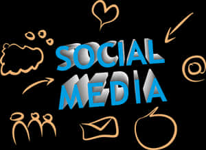 Social Media Concept Art PNG image with transparent background