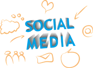 Social Media Concept Art PNG Image