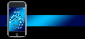 Social Media Connectivity Smartphone PNG image with transparent background