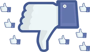 Social Media Dislike Amidst Likes PNG Image