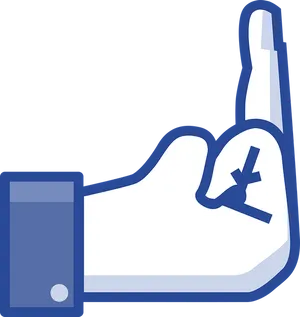 Social Media Dislike Gesture PNG Image