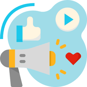 Social Media Engagement Concept PNG image with transparent background