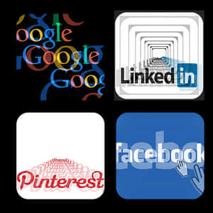 Social Media Icons Collage PNG image with transparent background