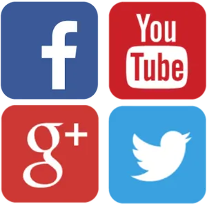 Social_ Media_ Icons_ Collage PNG Image