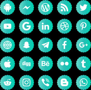 Social Media Icons Collection PNG