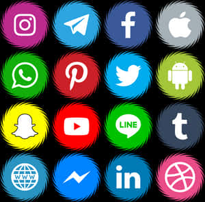 Social Media Icons Collection PNG