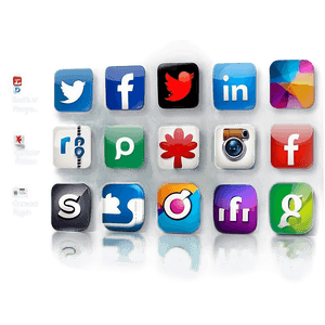 Social Media Icons for Business PNG isi PNG