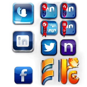 Social Media Icons for Business PNG vrb2 PNG