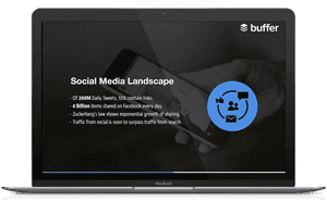 Social Media Landscape Presentation PNG image with transparent background
