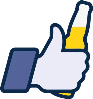 Social Media Like Icon PNG Image